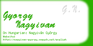 gyorgy nagyivan business card